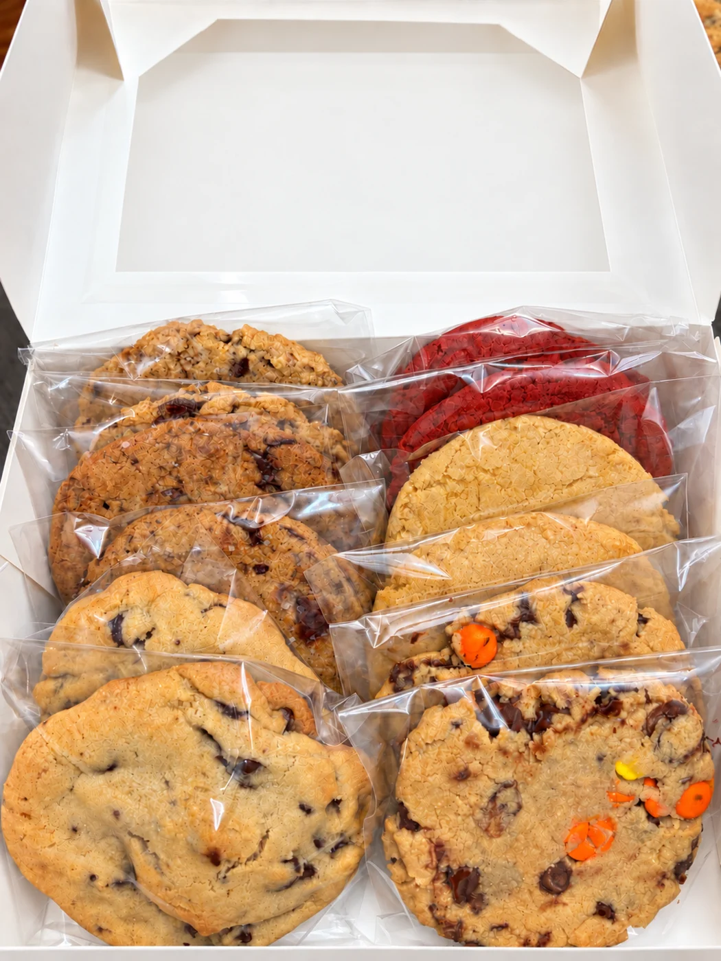 A gift box of Home Sweet Home Bakery cookies